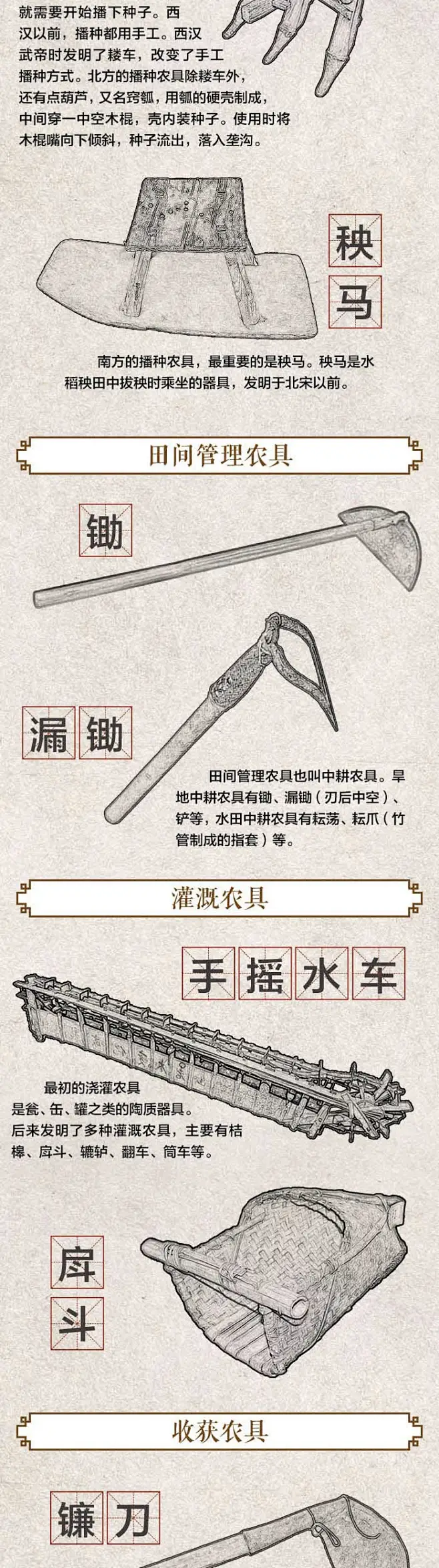 博物馆时光丨犁、耙、锄……这些传统农具你还认得吗？-花瓣网