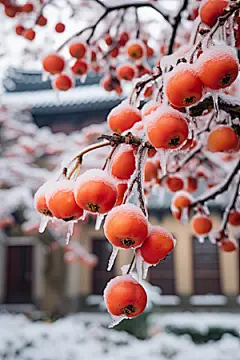 深秋元素降温氛围素材