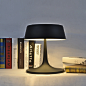 碧得森 现代简约欧式创意客厅书房卧室床头灯饰灯具 几何台灯黑色