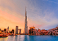 Burj Khalifa at the golden hour