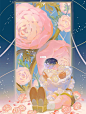 色彩运用的好绝！太美啦！ : 画师|福宇地 #画画  #寻找小红书绘画大神  #绘画