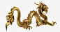 golden chinese dragon 3D