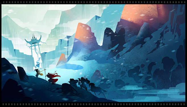 游戏ui场景背景卡通jackartstudio