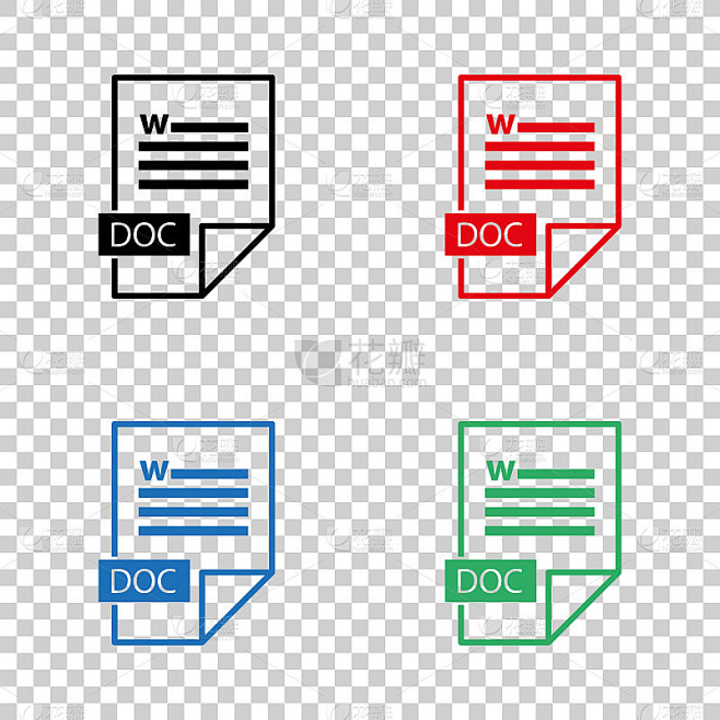 Doc图标-矢量图标