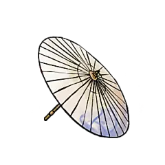 中国古风油纸伞卡通手绘油纸伞雨伞