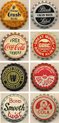 Vintage bottle caps | Design #排版# #设计# #复古#