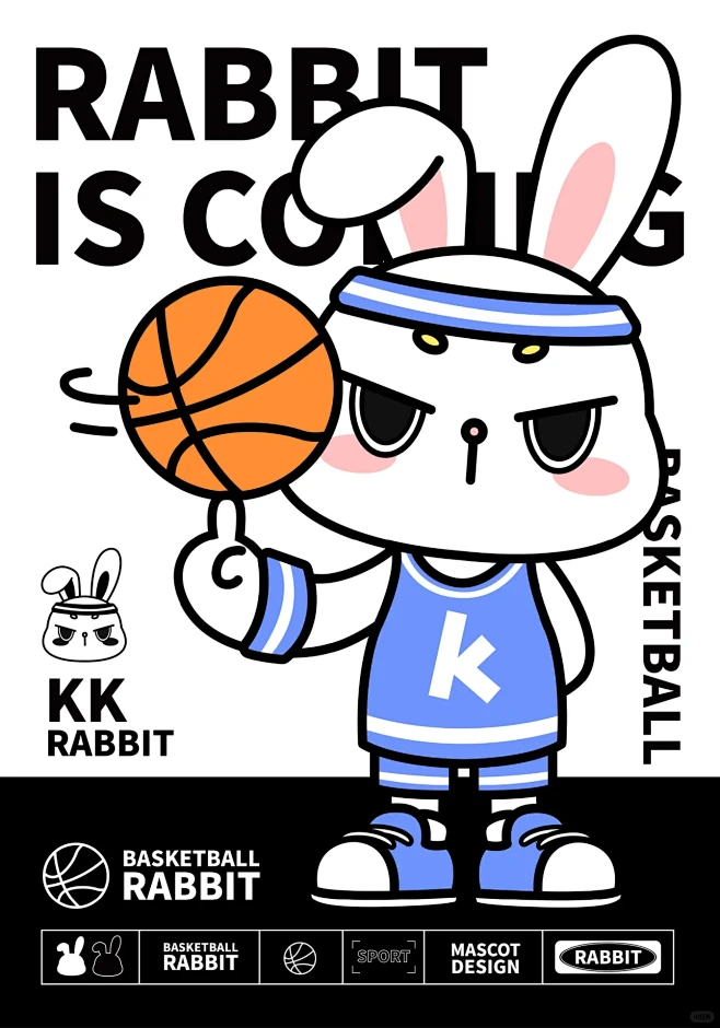 KK兔 |原创IP形象设计|运动兔子