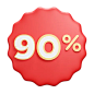 Discount  3D Icon