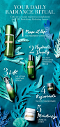 Cultivate a daily radiance ritual.  1. PREP IT UP with a rush of liquid energy to help prime skin. The Treatment Lotion. 2. HYDRATE DEEPLY with the cool touch of The NEW Revitalizing Hydrating Serum. 3. LIFT with a second-serum for a tailored transformati