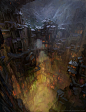 City in cave by ~SnowSkadi on deviantART