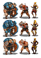 Boom Boom Barbarian character concepts, Moh Z. Mukhtar : for SILO Games tld