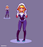 NOPE!! I hate #spider, so I made this one for @Pixel_Dailies #pixelart #pixel_dailies #SpiderGwen #marvel: 