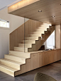 A Collection Of Amazing Staircase Design Ideas : Great Wood Finishes Contemporary Staircase Design for Small Space Interior Design: 