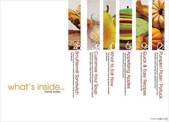 magazine layout tabl...