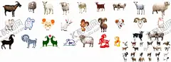 羊素材大全 【酷图网】羊,绵羊,山羊,喜庆羊,新年羊,卡通羊,羊剪影,羊群,一群羊,
