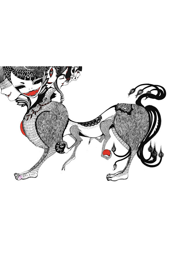 山海经-天吴:朝阳之谷,神曰天吴,是为水伯,在北两水间.其为兽也,八首