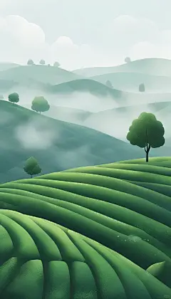 绿色系壁纸｜茶园 - 小红书