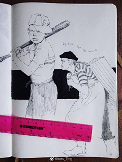 cchart采集到钢笔画