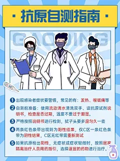 居家防护抗原自测指南小红书配图