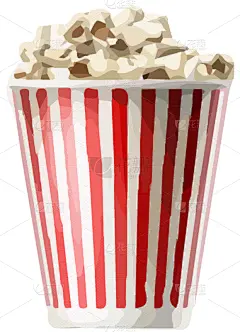 白色背景,爆米花,谷物,清新,纸盒,杯,大桶,食品,成分,调味品