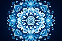 传统青花瓷纹样背景底图
