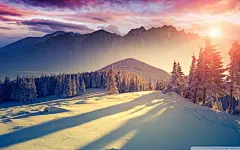 唯美雪景高清壁纸桌面