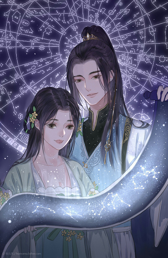 〔 古风情侣 〕作者' 牧北风