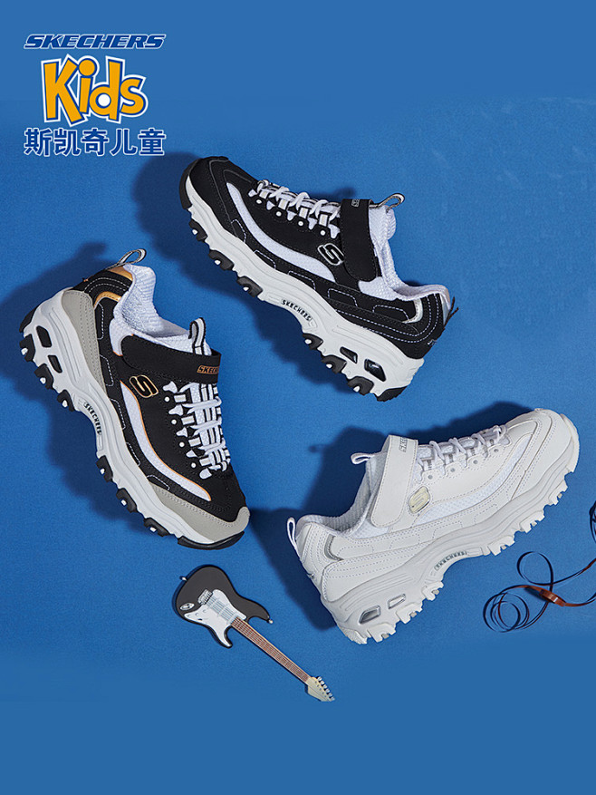 Skechers斯凯奇男女儿童运动老爹鞋...