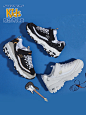 Skechers斯凯奇男女儿童运动老爹鞋小白鞋 经典亲子熊猫鞋996212L-tmall.com天猫