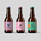 affiche beer bottle branding  drink funky gif Label Packaging beverage