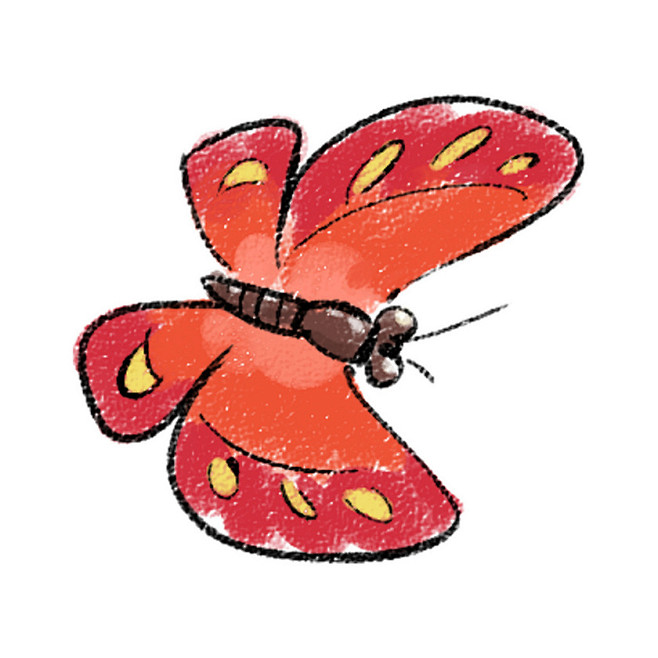 手绘蝴蝶元素红蝴蝶png素材蝴蝶蝴蝶元素蝴蝶素材蝴蝶图片手绘蝴蝶