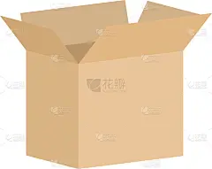 打开纸板箱矢量