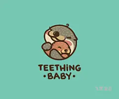 teething水獭logo设计欣赏