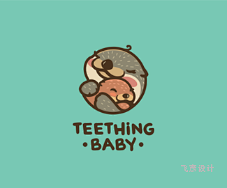 teething水獭logo设计欣赏
