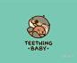 teething水獭logo设计欣赏