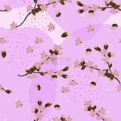 传统,贺卡,纺织品,浪漫,春天,背景,绘画插图,日本,花朵,式样