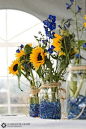 Sunflower table arrangements