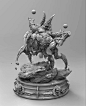 Azmodan，Lord of Sin, Xinglong He : As with all the Evils, Azmodan originated from one of the seven heads of Tathamet. He lorded over the Realm of Sin.For much of his existence he desired to be the sole ruler of Hell