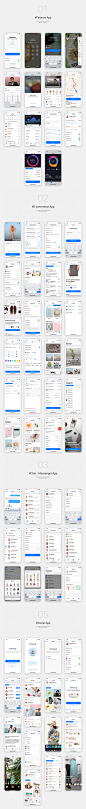 #APP设计规范模板#<br/>iOS 11标准的app UX/UI界面设计规范性源文件sketch xd模板