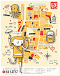 Kyoto Map, Illustrated by Nicole LaRue | Maps