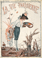 上世纪初巴黎时尚杂志《La Vie Parisienne》中的求知美人 ​​​​