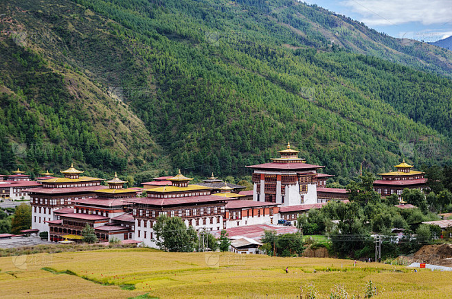 Tashichho Dzong，也被称为廷布宗，位于不丹首都廷布。