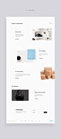 Minim E-commerce Website : Minimalist e-commerce website design with clean and easy interface