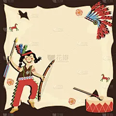 美国印第安人生日聚会邀请