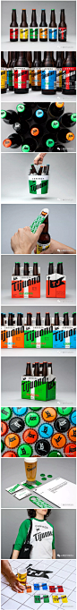 【Cerveza Tijuana啤酒品牌和包装设计】
最美啤酒品牌设计，吸睛指数爆表~