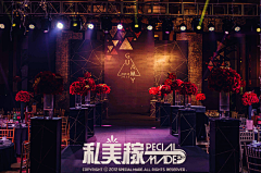 小鹿婚礼工作室采集到黑金婚礼