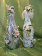 Wedding Bottles Decoration #weddings, #decorations, #art, #bottles, #events, #holidays, #pinsville