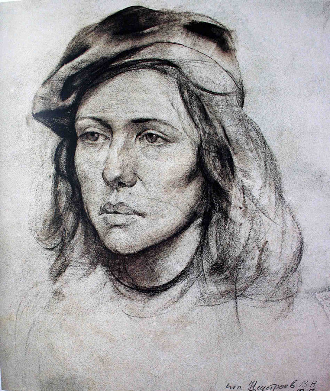 俄罗斯列宾美术学校素描作品欣赏  1