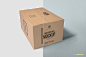 Customizable packaging box psd mockup