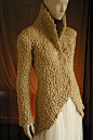 Gorgeous shawl-collar coat of crocheted flowers. "MARGA-RITA S FOR LEVITA"